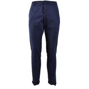Dondup - Broeken - Blauw - Slim-fit - Polyamide