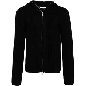 Helmut Lang, Heren, Truien, Zwart, Maat: M Wol,