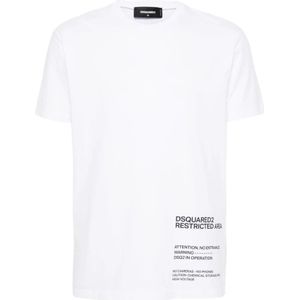 Dsquared2 Stijlvolle Overhemden , White , Heren , Maat: M