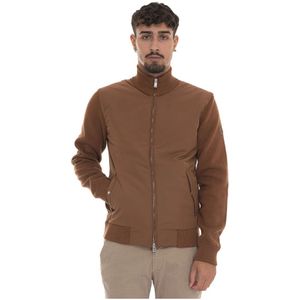 Hugo, Heren, Sweatshirts & Hoodies, Bruin, Maat: 2XL Katoen,