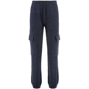 Peserico, Dames, Broeken, Blauw, Maat: S Zijde,