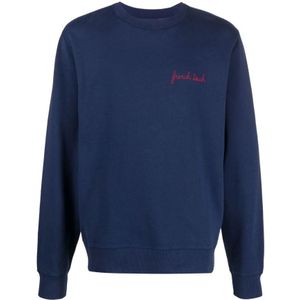 Maison Labiche, Heren, Sweatshirts & Hoodies, Blauw, Maat: M Katoen,