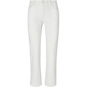 Tory Burch, Dames, Jeans, Wit, Maat: W26 Denim,