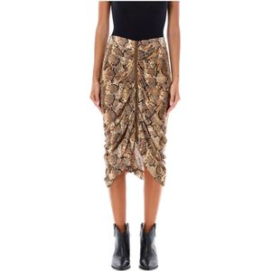 Isabel Marant, Dames, Rokken, Bruin, Maat: S Zijde,