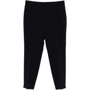 Peserico, Dames, Broeken, Blauw, Maat: 2XL Leer,