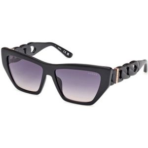Guess - Gu00111 Zonnebril - Shiny Black - Gradient Smoke - Injected
