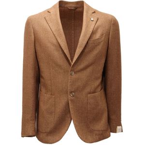 L.b.m. 1911, Heren, Jassen, Bruin, Maat: S Wol,