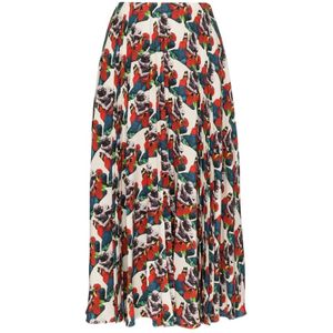 Valentino, Dames, Rokken, Veelkleurig, Maat: XS Zijde,