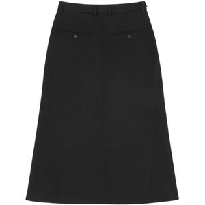 MM6 Maison Margiela, Dames, Rokken, Zwart, Maat: XS Wol,