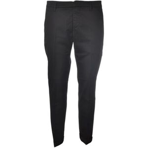 Dondup - Slim-Fit Broek - Zwart - Katoen