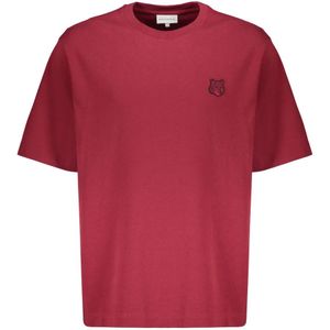 Maison Kitsuné, Heren, Tops, Rood, Maat: L Katoen,