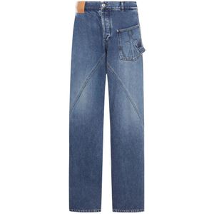 JW Anderson, Heren, Jeans, Blauw, Maat: W36 Katoen,