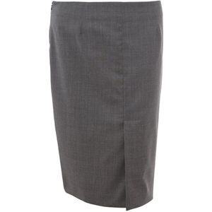 Lardini, Dames, Rokken, Grijs, Maat: XS Wol,
