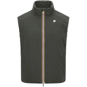 K-Way, Heren, Jassen, Groen, Maat: 2XL Nylon,