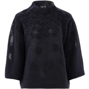 Van Laack, Dames, Truien, Blauw, Maat: M