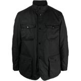 Barbour - Regular Fit Jack - Gevoerd - Katoen - Effen - Opstaande Kraag