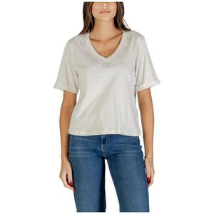 Liu Jo, Dames, Tops, Wit, Maat: XS Katoen,