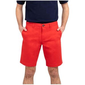 Lacoste, Heren, Korte broeken, Rood, Maat: 4XS Gabardine,