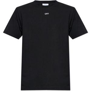 Off White, Heren, Tops, Zwart, Maat: M