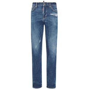 Dsquared2, Heren, Jeans, Blauw, Maat: L Denim,