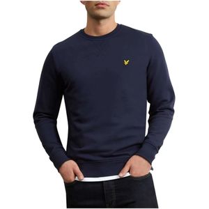 Lyle & Scott, Heren, Sweatshirts & Hoodies, Blauw, Maat: S Katoen,