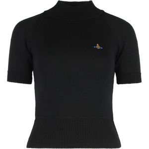 Vivienne Westwood, Dames, Truien, Zwart, Maat: S Wol,