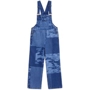 Kickers, Dames, Jumpsuits & Playsuits, Blauw, Maat: S Katoen,