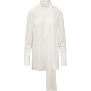 Givenchy, Dames, Blouses & Shirts, Beige, Maat: XS Zijde,