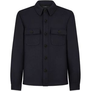 Tom Ford, Heren, Jassen, Blauw, Maat: M Wol,