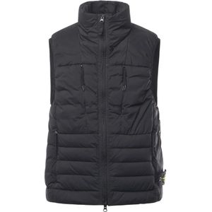 Stone Island, Heren, Jassen, Zwart, Maat: S