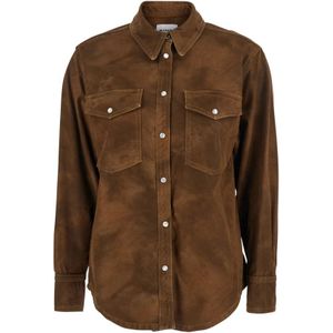 Marant étoile, Dames, Overhemden, Bruin, Maat: XS