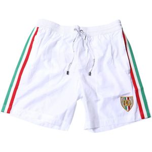 Dolce & Gabbana, Heren, Badkleding, Wit, Maat: M Nylon,