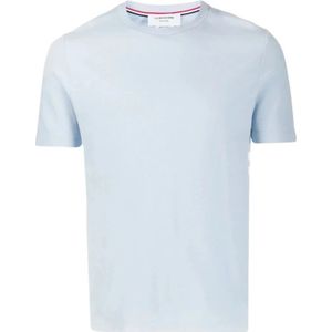 Thom Browne, Heren, Tops, Blauw, Maat: M Katoen,