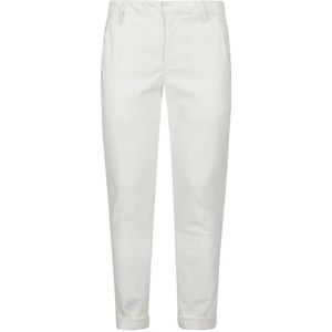 Dondup, Heren, Broeken, Wit, Maat: W31 Katoen,