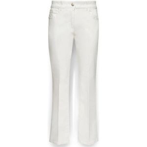 Elena Mirò, Dames, Broeken, Wit, Maat: M Zijde,