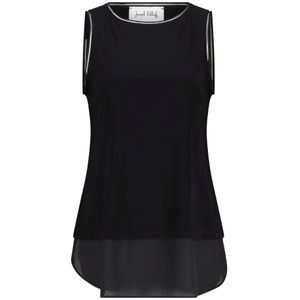 Joseph Ribkoff, Dames, Tops, Zwart, Maat: S Jersey,
