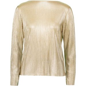 Zero, Dames, Blouses & Shirts, Beige, Maat: XS