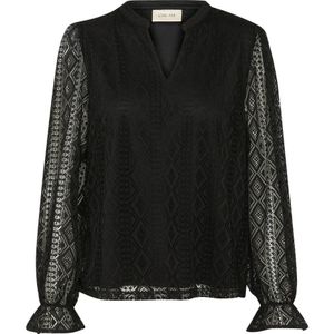 Cream, Dames, Blouses & Shirts, Zwart, Maat: M Poliester,