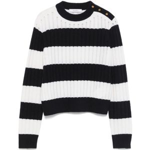 Max Mara, Dames, Truien, Wit, Maat: XS Katoen,
