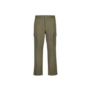 Moncler Rechte Pijp Katoenen Broek , Green , Heren , Maat: M