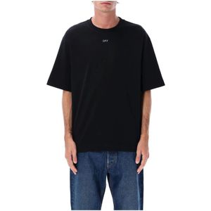 Off White, Heren, Tops, Zwart, Maat: S Katoen,