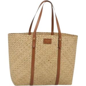 Jimmy Choo Pre-owned, Dames, Pre-owned, Beige, Maat: ONE Size Leer,