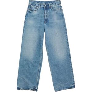 Acne Studios, Dames, Jeans, Blauw, Maat: S Katoen,