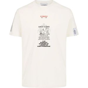 Iceberg, Heren, Tops, Wit, Maat: M