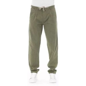 Baldinini, Heren, Broeken, Groen, Maat: L Katoen,