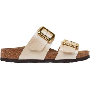 Birkenstock, Dames, Schoenen, Wit, Maat: 35 EU Leer,