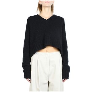 Malloni, Dames, Truien, Zwart, Maat: S Wol,