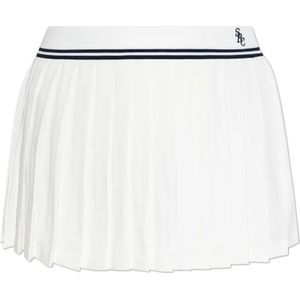 Sporty & Rich, Dames, Rokken, Wit, Maat: L Viscose,