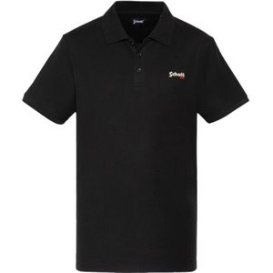 Schott Nyc, Heren, Tops, Zwart, Maat: M Katoen,