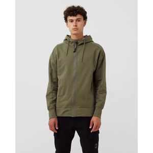 C.p. Company, Heren, Sweatshirts & Hoodies, Groen, Maat: M Fleece,